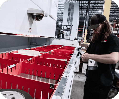 Employee working in Modula