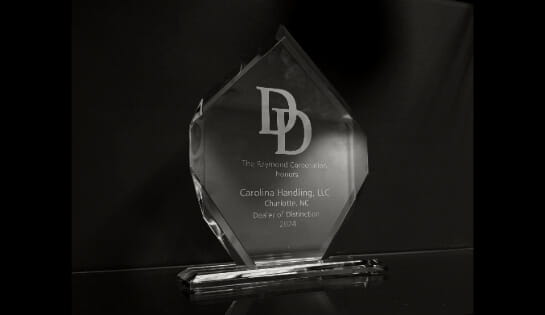 Carolina Handling awarded Dealer of Distinction