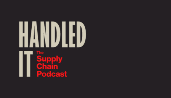 Logo that says "Handled it, The Supply Chain Podcast"