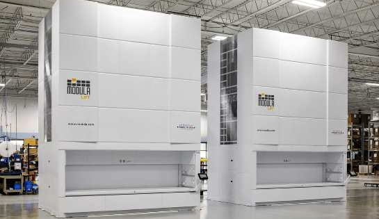 Two vertical lifts from Modula.