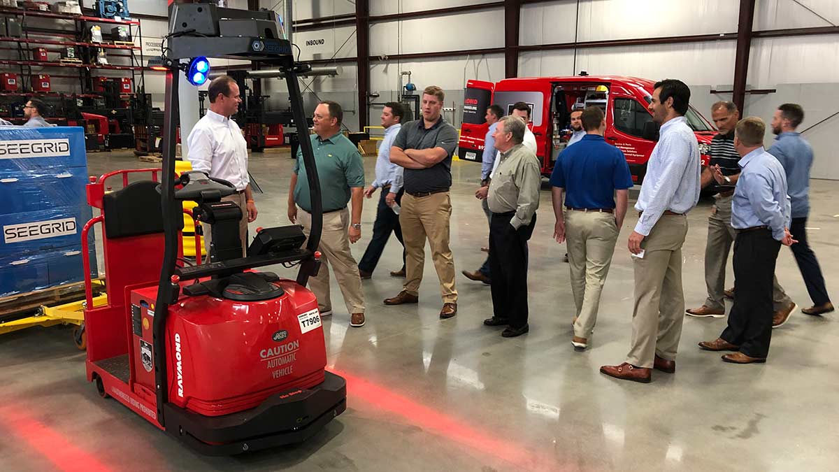 Raymond Courier Automated Tow Tractor | Carolina Handling Sales Meeting