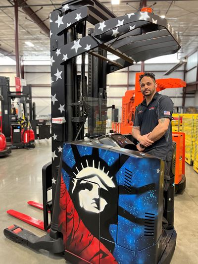 Patriotic Forklift