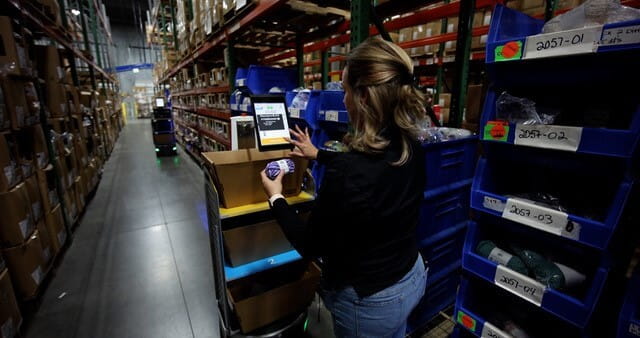 Mobile robots have doubled picking speed to 1,000 orders per day.