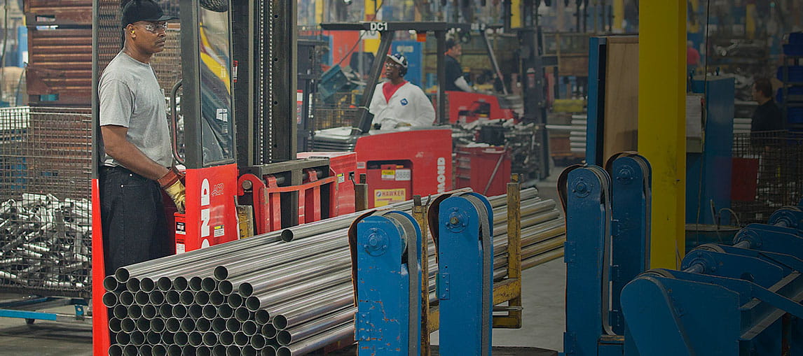 sideloader, long load forklift, transtacker