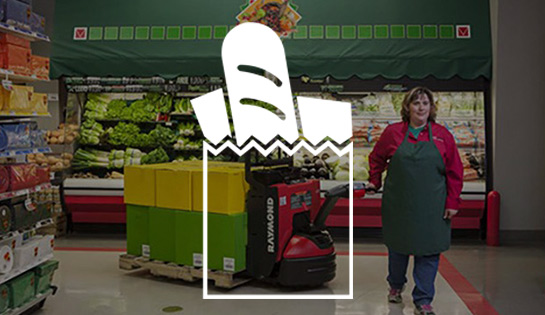 grocery industry, industry solutions, forklift application