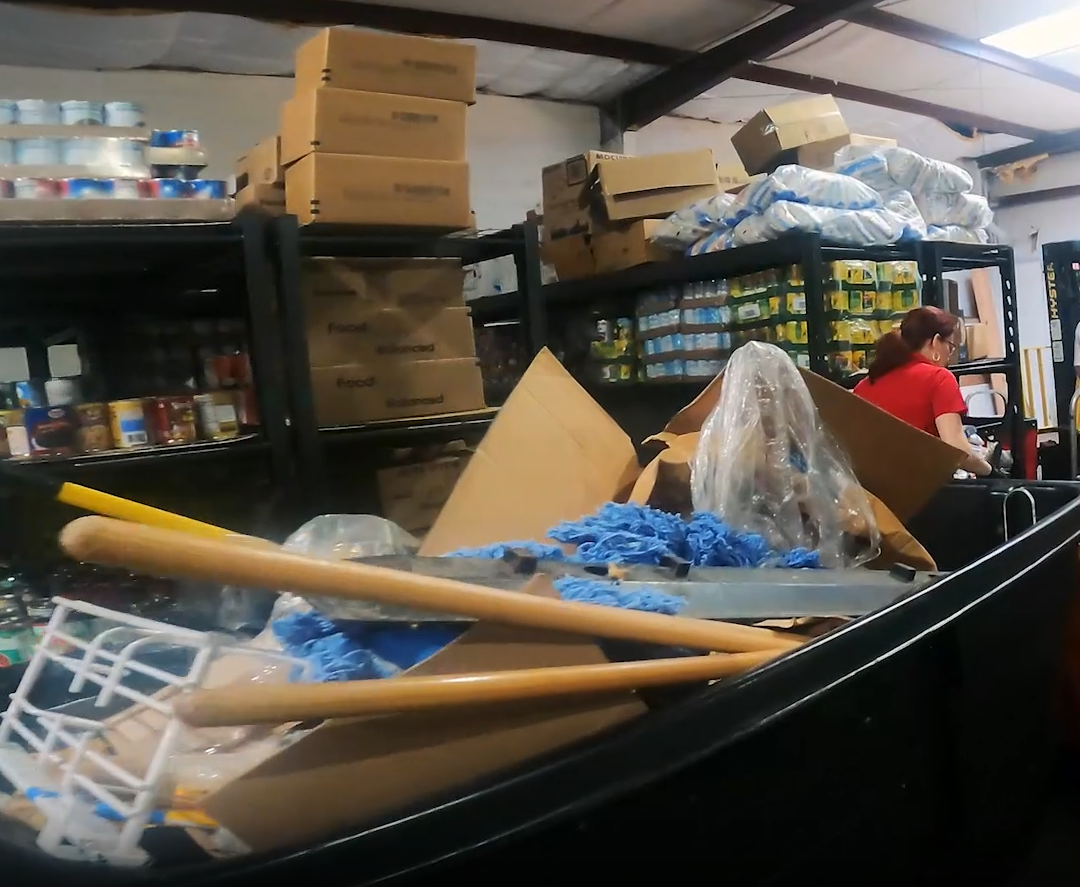 Unnecessary items blocked the walkways, making it difficult for staff and volunteers to work efficiently